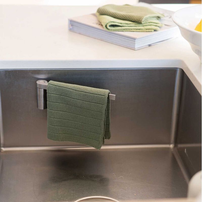 Ecovask Happy Sinks Dishcloth Holder - Stainless Steel image number 3